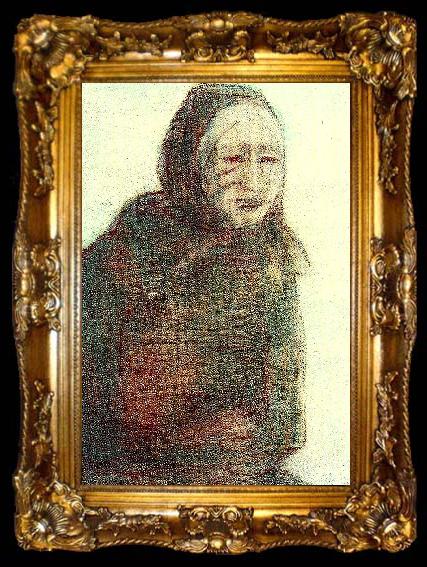 framed  Christian Rohlfs konstnarens moder, ta009-2